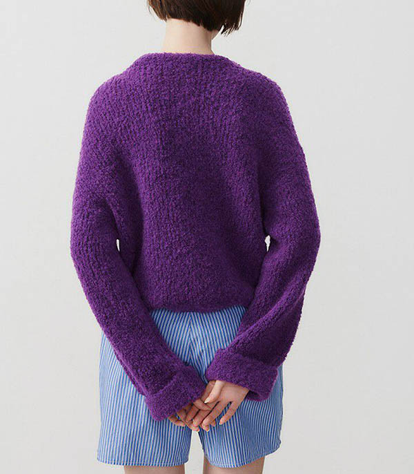 Zolly Aubergine Chiné Sweater American Vintage