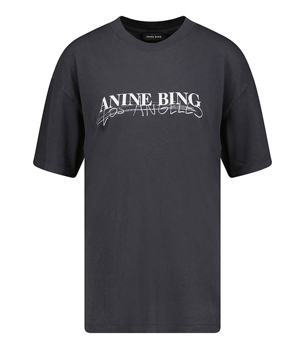Tee-Shirt Walker Doodle Vintage Black Anine Bing