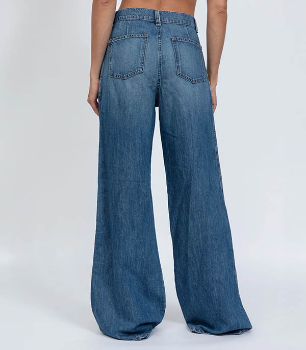 Wide Leg Pleated Cobra ASKK NY jeans