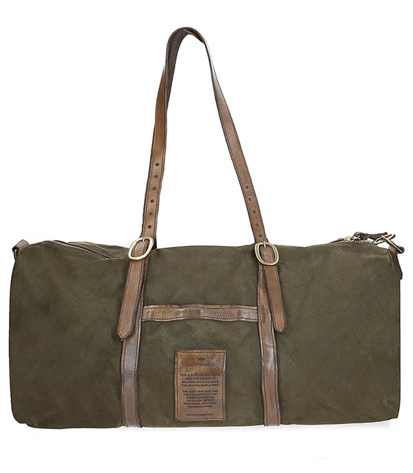 Campomaggi Military Canvas Weekend Bag