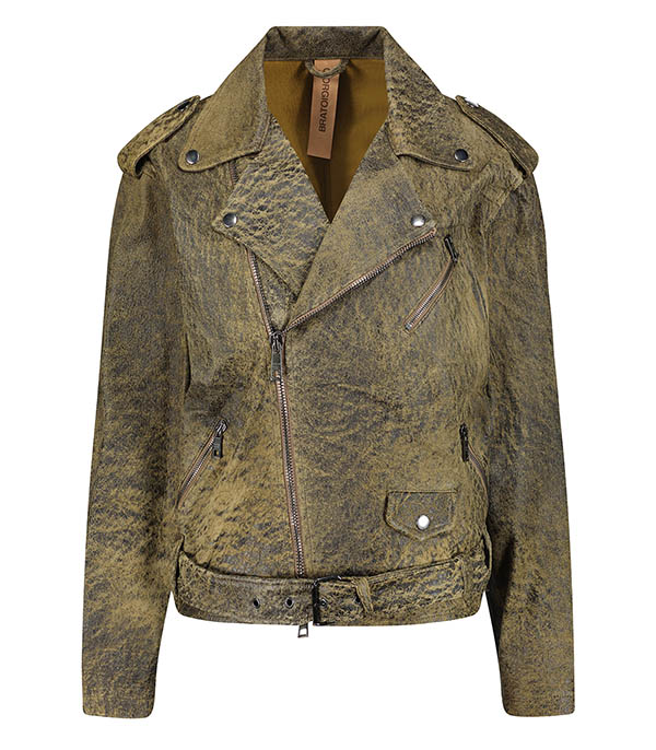 Leather jacket Vintage Fango Giorgio Brato