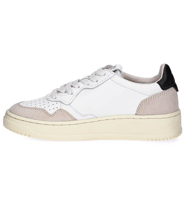 Sneakers Medalist Low Suede and Leather White/Black Autry