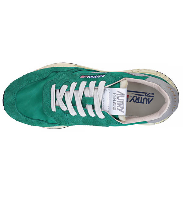 Sneakers Reelwind Nylon and Suede Green Autry