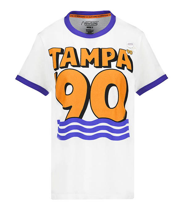 Tampa Dirty White Ringer T-shirt Newtone