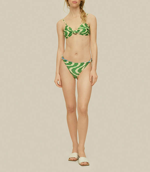 Bas de maillot de bain Rippling Azzura Green OAS