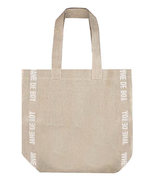 Linen Doudou Tote Bag Jane de Boy White Charvet Editions