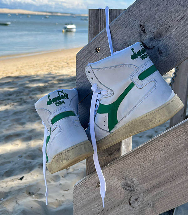 Sneakers Heritage MI Used White/Verde Verdeggiante Diadora