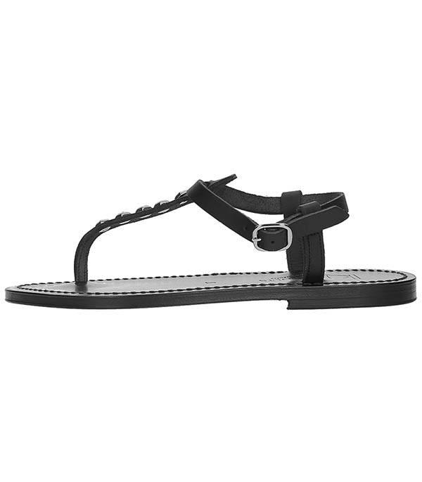 Picon Sandals Black Silver Studded K.Jacques