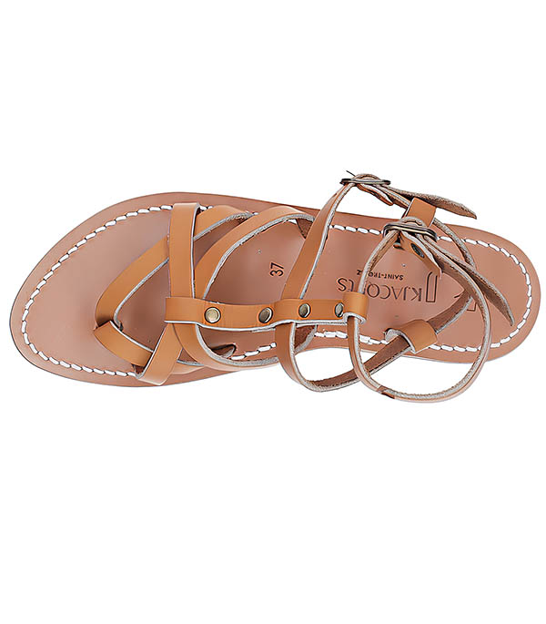 Larissa Natural Bronze Sandals K.Jacques