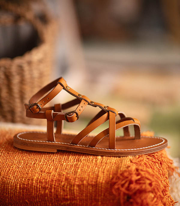 Larissa Natural Bronze Sandals K.Jacques