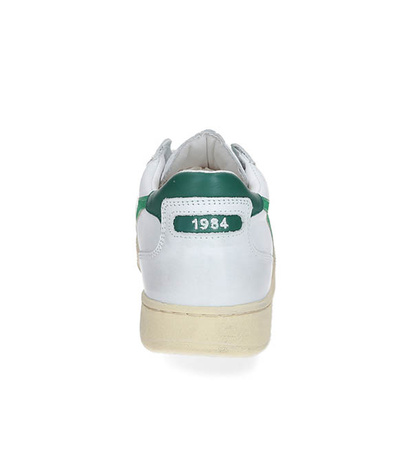 Men's sneakers Mi Low Used Bianco/Verde Verdeggiante Diadora