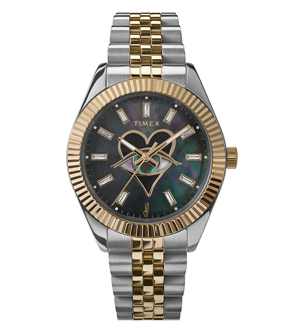 Watch Timex x Jacquie Aiche Black Mother of Pearl Timex