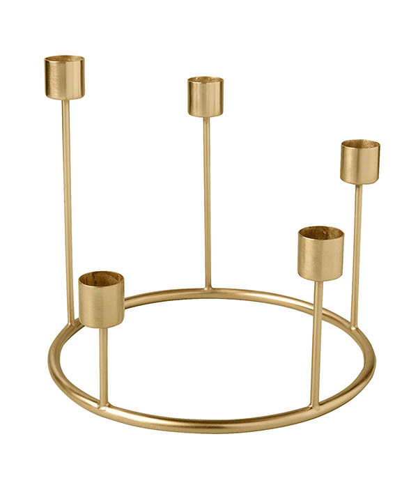 Kent Crown Candelabra Gold Small Be Home