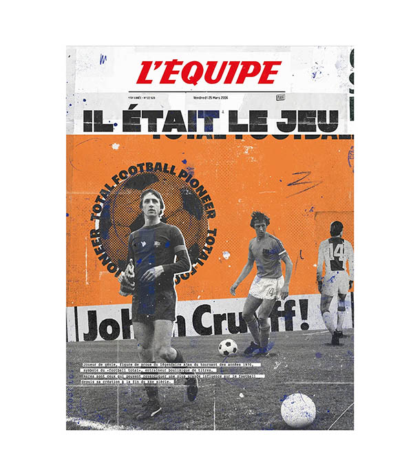 L'Équipe Cruyff poster 30 x 40 cm Plakat