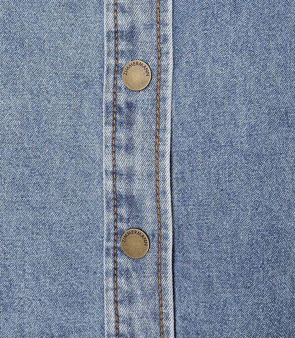 Poseidon Blue Denim Shirt Zimmermann