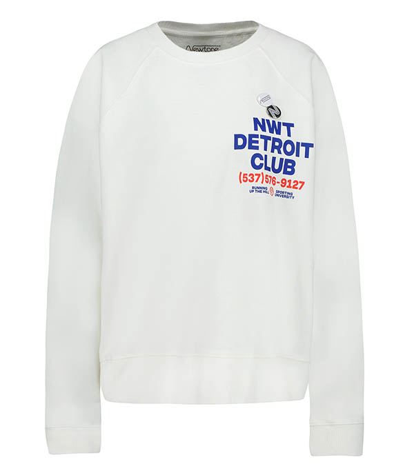 Sweat-shirt Harper Sporting Dirty White  Newtone