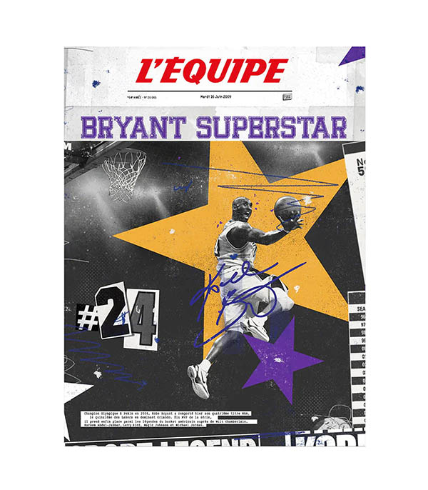 Affiche L'Équipe Bryant 30 x 40cm Plakat