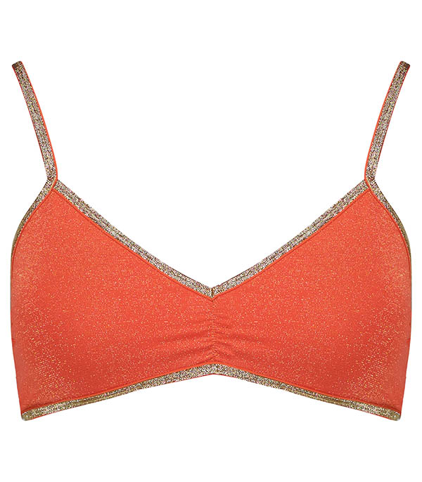 Georgia Red Lurex Removable foam bra La Nouvelle