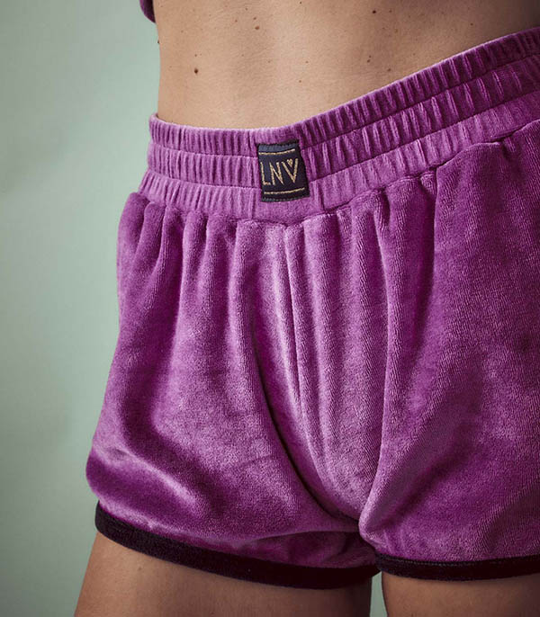 Théo Purple shorts La Nouvelle