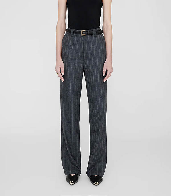 Drew Grey Pinstripe Suit Pants Anine Bing