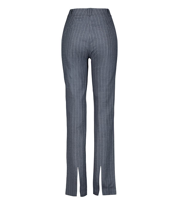 Pantalon Tailleur Drew Grey Pinstripe Anine Bing