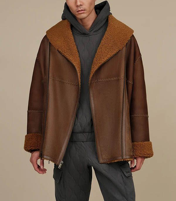 UGG® Shearling Regenerate II Cognac Coat