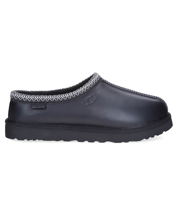 Men's slippers Tasman Regen in UGG® Black leather