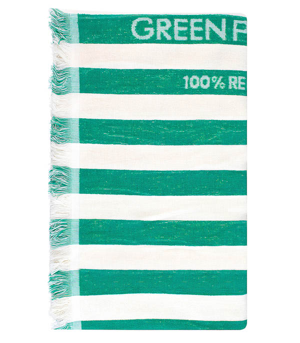 Delmor Lime Green Petition bath towel