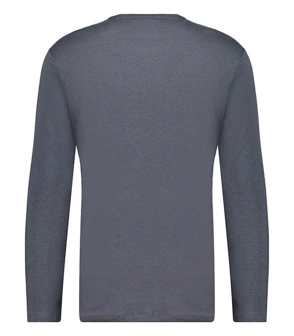 Men's long-sleeved round-neck T-shirt Crépuscule Majestic Filatures