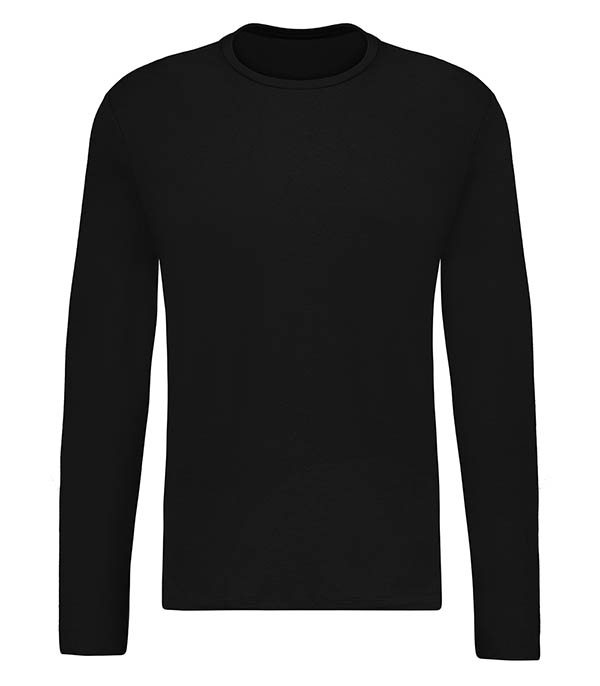 Men's black cotton and cashmere T-shirt Majestic Filatures