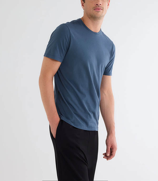 Men's round-neck tee-shirt Ink Majestic Filatures