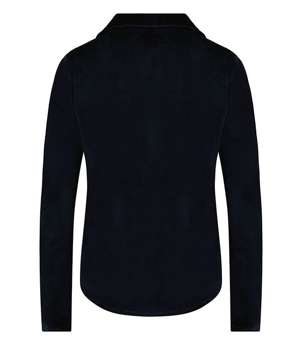 Navy Velvet Terry Shirt Majestic Filatures