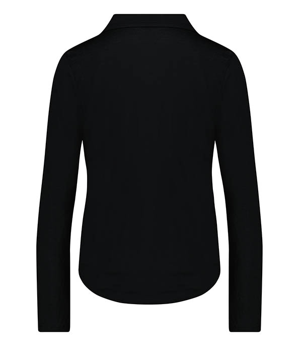 Black long-sleeved shirt Majestic Filatures