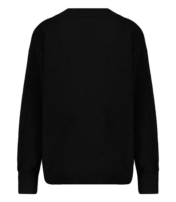 Pull Col V Noir Majestic Filatures