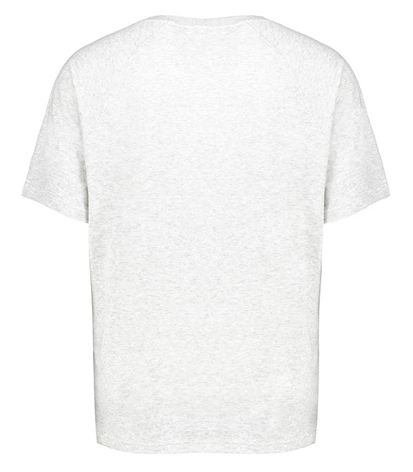 Men's Ruzy Round Neck T-Shirt Mottled Light Grey American Vintage