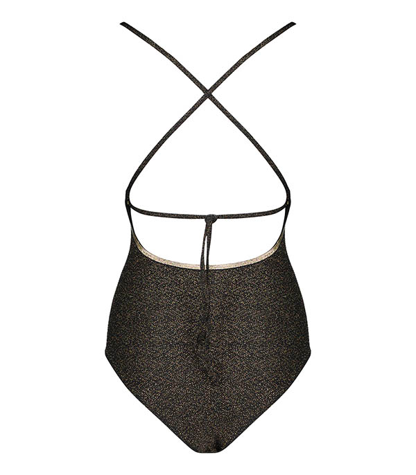 Gilda Sparkling Black one-piece swimsuit La Nouvelle