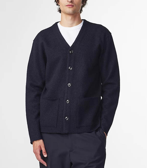 Jonas men's cardigan Navy Blue NN07