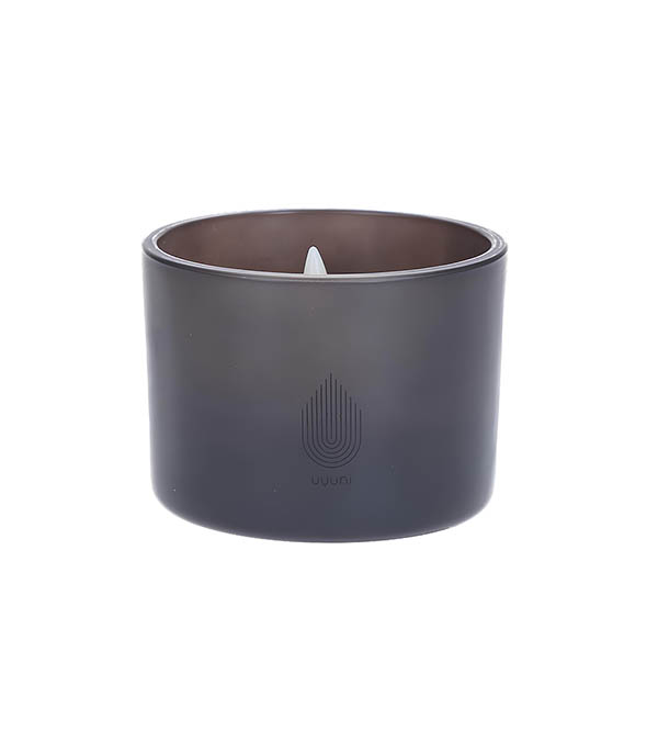 Grey Glass Candle, 8.2x6cm Uyuni