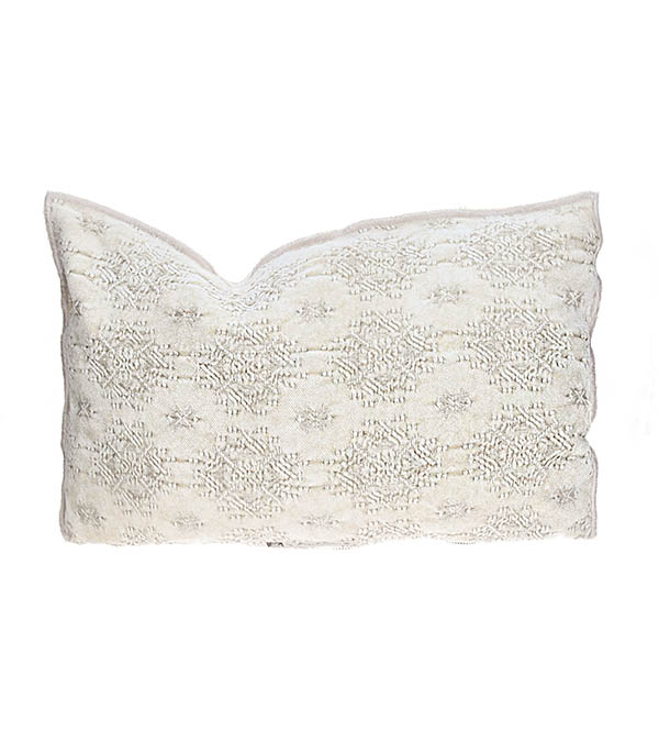 Vice Versa Jacquard Stone Washed Kilim Ciment cushion 30 x 50 cm Maison de Vacances