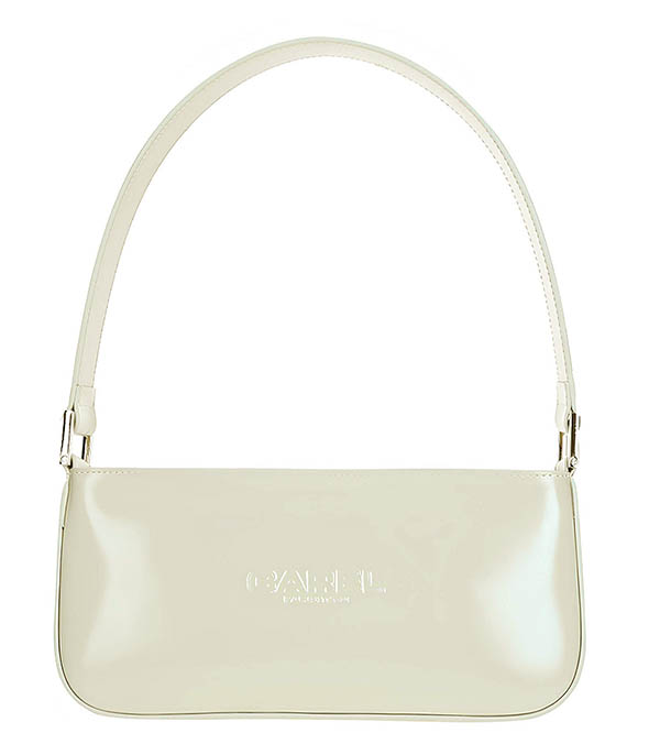 Mimi bag ivory glacé leather Carel Paris