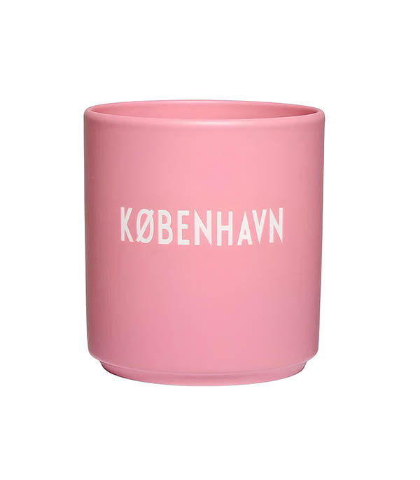 Tasse Favorite Cups Danish Words Pink Design Letters