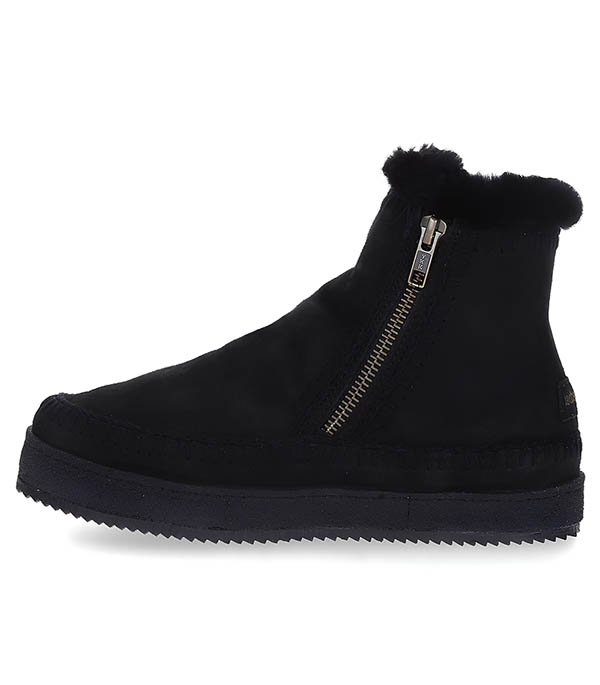 Boots Setsu Crochet Black Suede laidback london