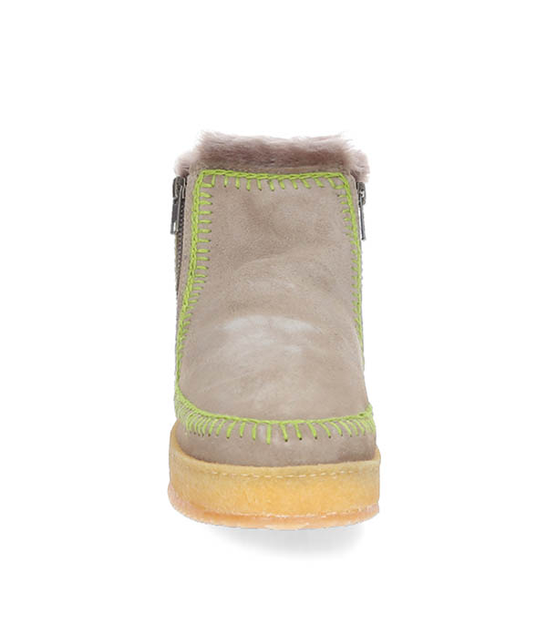 Boots Setsu Crochet Otter Suede Lime laidback london