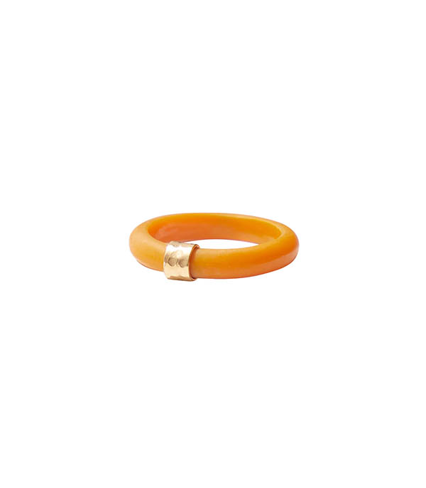Skylar Orange MIMI ET TOI ring - Size 57
