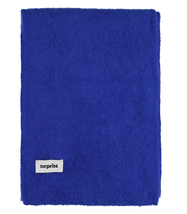 Electric Blue Mohair Scarf Surprise Paris