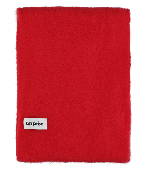 Mohair scarf Red Surprise Paris