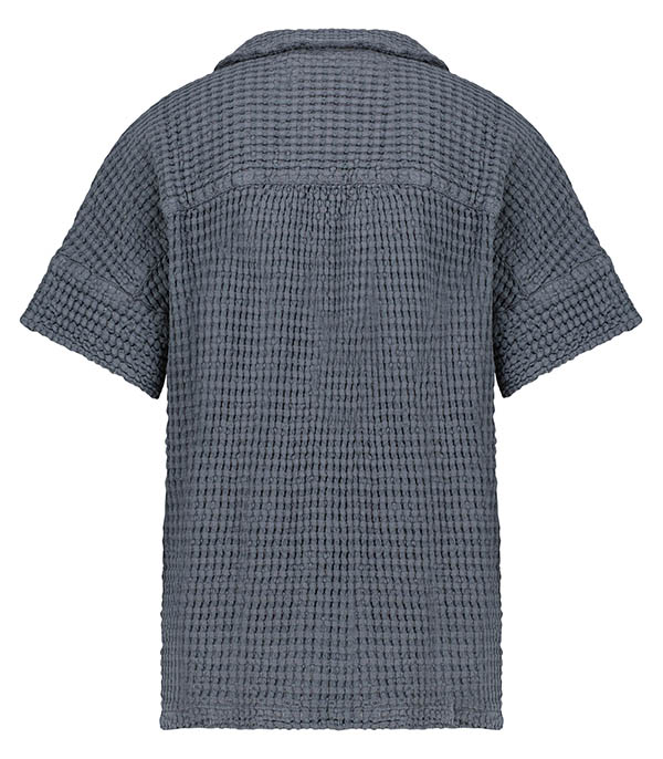 Laguna Anthracite short-sleeve shirt Masscob