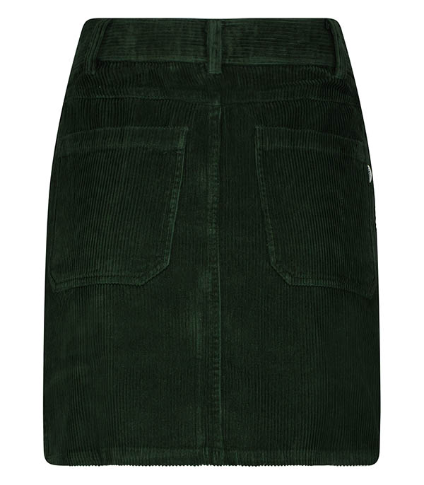 Marsha Bottle Green Corduroy skirt Thinking Mu