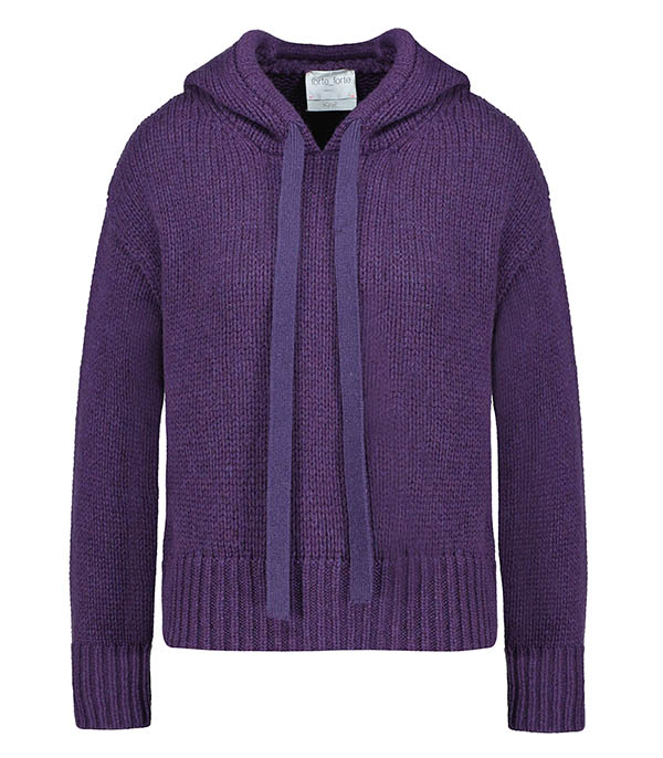 Hoodie Soft Wool Ruby Forte Forte à -30%