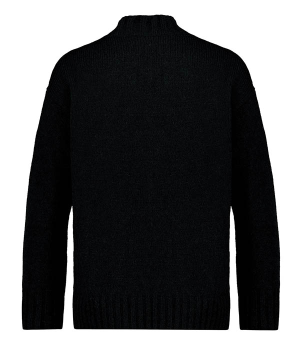 Dolcevita Nero slit turtleneck sweater Roberto Collina